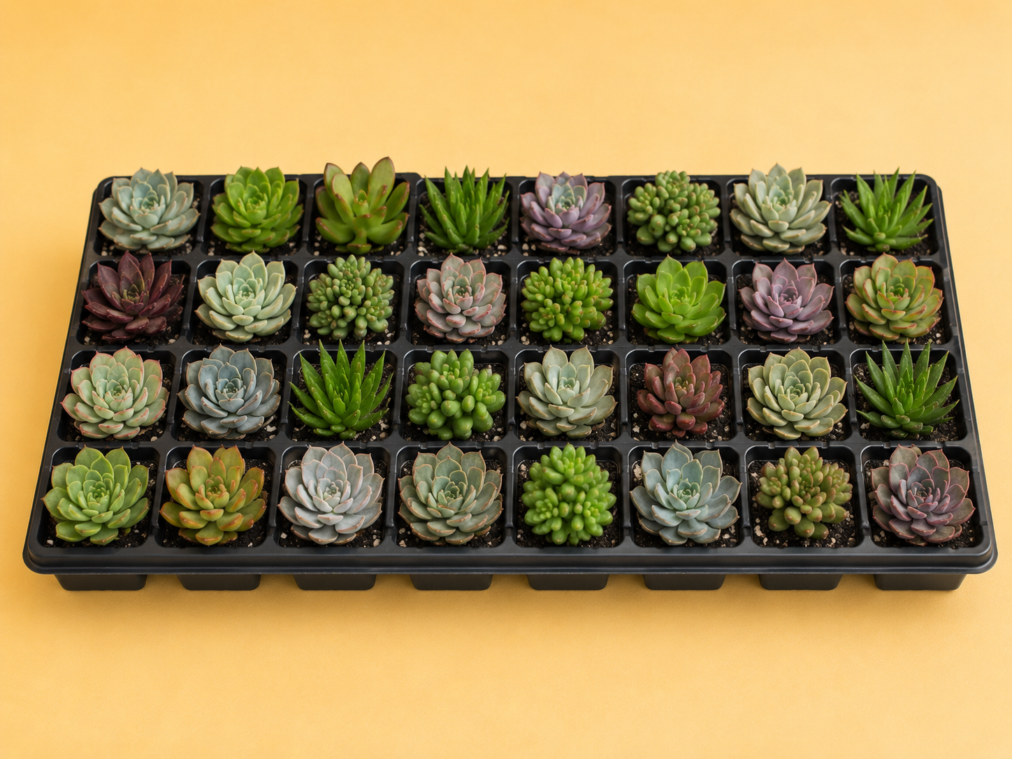 Succulent Assortment Tray (32 count)
