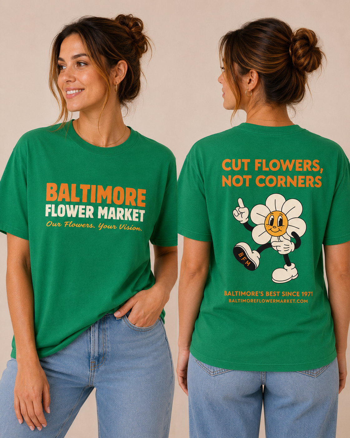 Cut Flowers, Not Corners Tee Shirt