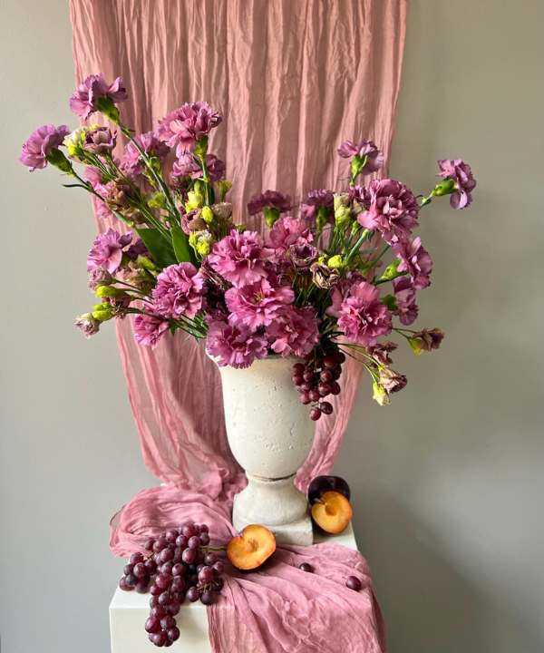 Carnations Vintage Lavender Bunch